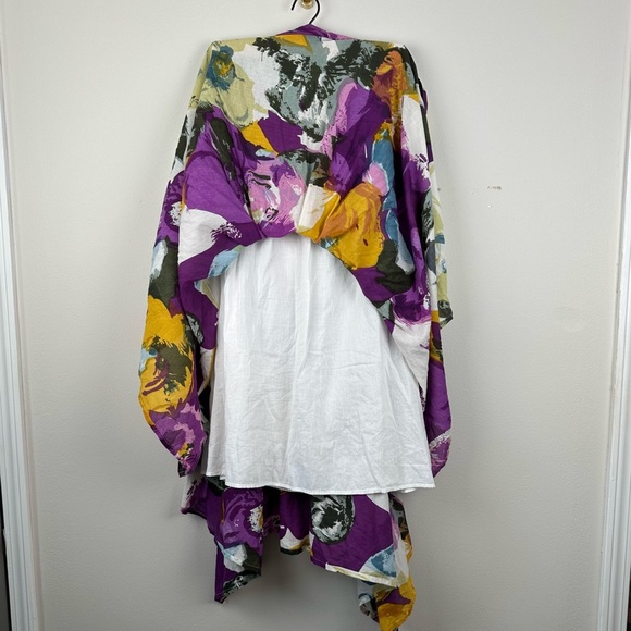 Chelsea & Theodore 70s Floral Hanky Hem Skirt Tie Waist Boho Flowy Cottago core - Picture 5 of 5